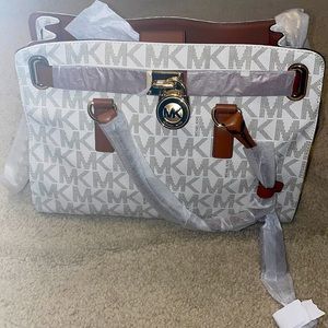 Michael Kors White Satchel